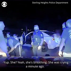 210K views · 6.6K reactions | WATCH: A police officer saved the life of a choking 3-week-old baby as her distraught family watched. "Not only did the officer save the baby, but the officer did an outstanding job consoling the family," the Sterling Heights Police Department said. | KHOU 11 News | Facebook