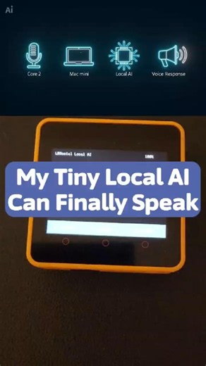 I Gave My Tiny Local AI a Voice 🤖🔊 | Core2 + Mac mini