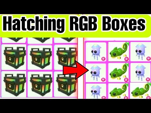I Hatched RGB Boxes In adopt Me Task Board Update 2022