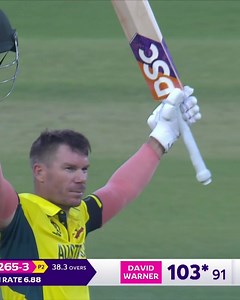 The Warrior Warner Show ⚔️ He smashes yet another #CWC23 century 💯 #AUSvNED | ICC - International Cricket Council