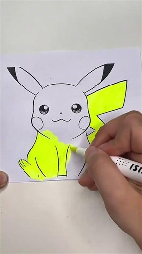 I really liked the Pikachu coloring page