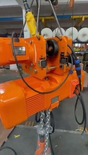3 Ton Electric Chain Hoist | 2 Speeds Workshop Overhead Lifting Crane Hoist with Motorized Trolley