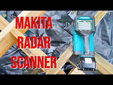 Makita Radar Scanner. 18v Wall Scanner that finds Rebar in Concrete! And let's you see inside walls!