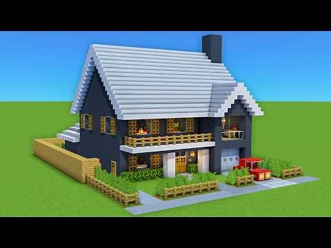 How To Build a Suburban House In Minecraft #1 | Including Interior