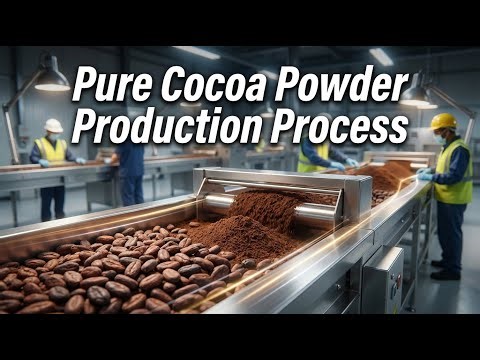 How Pure Cocoa Powder Is Made: Precision Manufacturing & Factory Operating Process