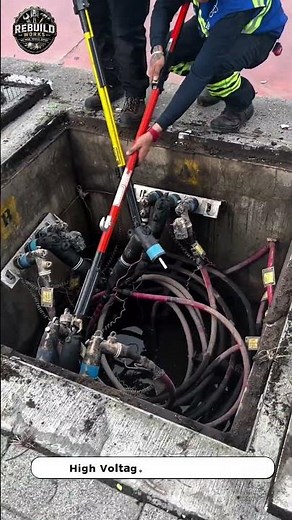 Underground Cable Connection Process ⚡🔧 #PowerGrid #Engineering #Construction