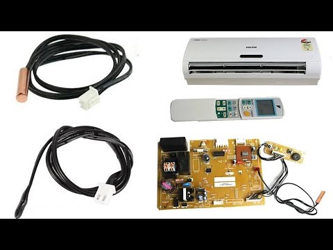 How to check ac Room temperature sensor coil pipe temperature sensor.