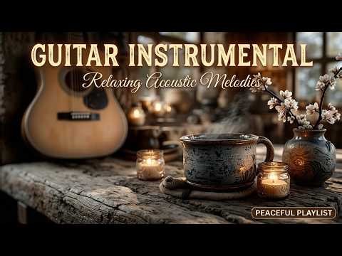 Relaxing Acoustic Guitar Instrumental Music - Peaceful Sleep & Study Vibes