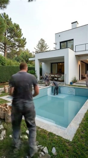 Luxury Pool Transformation ASMR | Backyard Renovation Before & After