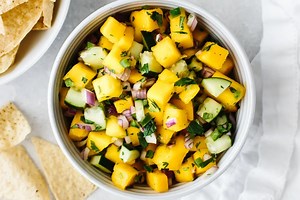 Most Delicious Mango Salsa | Downshiftology