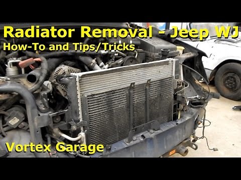 How to Remove the Radiator on a Jeep WJ Grand Cherokee & Tips! - Vortex Garage Ep. 25