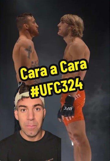 Primer Frente a Frente de la semana 👀 #UFC324 #JustinGaethje #PaddyPimblett #UFC #MMA