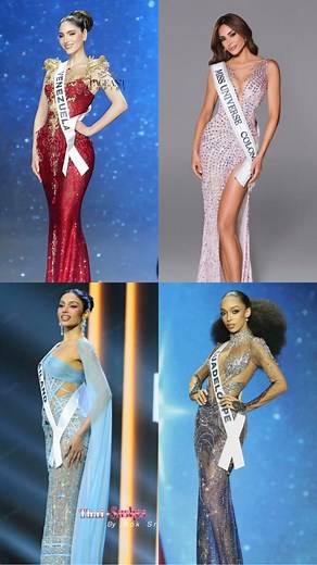 208K views · 5K reactions | Mejores vestidos en la final del Miss Universo 2025: 12. Malta  11. Cuba  10. Guadalupe 9. Colombia  8. Puerto Rico  7. Filipinas  6. Chile  5. Tailandia  4. Costa de Marfil  3. México  2. China  1. Venezuela  #reinaslatinoamericanas #missuniverse #missuniverse2025 #eveninggown #jairogomezsv | Reinas Latinoamericanas | Facebook