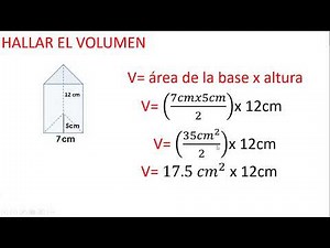 VOLUMEN DE UN PRISMA TRIANGULAR