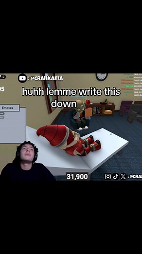 STOP WRITING THINGS DOWN OHBABY 😂😂 #roblox #ohbabyilovemoney #crankama #livestream