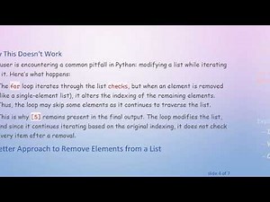Understanding Python List Manipulation: Why Removing Elements Can Be Tricky