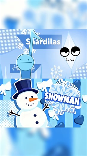 Sprunki Intro Cool As Ice Snowman #sprunki #animation #shorts