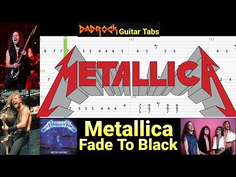Fade To Black - Metallica - Lead Guitar TABS Lesson