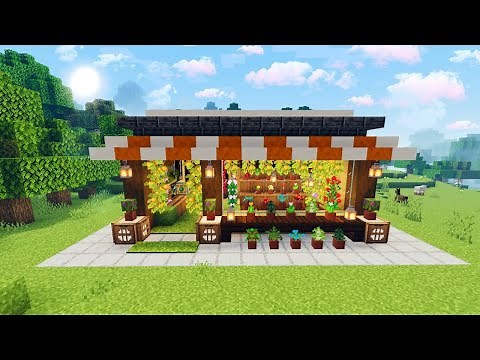 How To Build A Flower Shop In Minecraft Tutorial