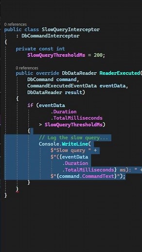 How to Detect Slow Queries with EF Core