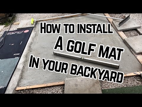 How to install a GOLF MAT in your BACKYARD