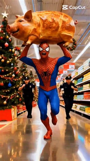 Spider-Man steals the pig.#Spider-Man#pig#youtube#views#viralvideo#youtubevideos