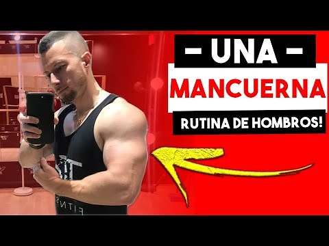 Rutina de Hombros con UNA MANCUERNA (GANAR MASA MUSCULAR) | Ejercicios con UNA MANCUERNA (EN CASA)