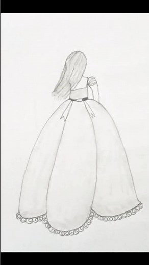 "💃Beautiful Girl Back View Drawing ✏️ | Easy Pencil Sketch Tutorial | Art by Prachi"