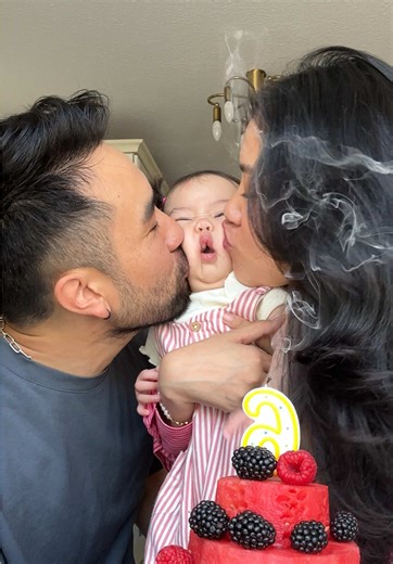 6 MOTNHS BABY 🥳✨the squished face is part of the tradition now 😚 | Watermelon Cake