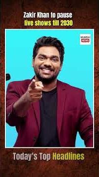 Today's Headlines (21-Jan-2026) : Markets Crash, Rupee Hits Record Low, Zakir Khan Takes Break