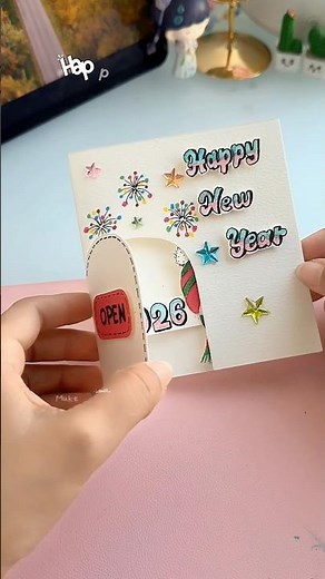 New Year Card Idea 🎉✨#shorts #art #drawing #muktaeasydrawing #youtubeshorts