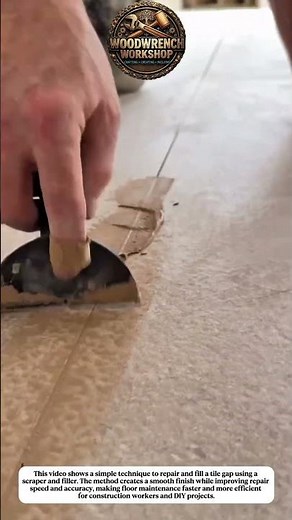 Perfect Tile Gap Repair Technique | Fast Floor Tile Crack Fix