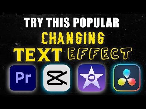 Try this Smooth "Changing Text Effect" in Any Editing Software! (QUICK & EASY) | 2024