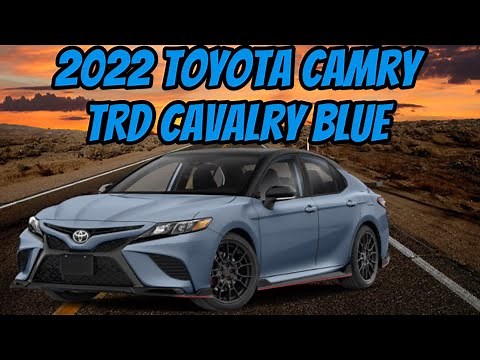 2022 Toyota Camry TRD in Cavalry Blue