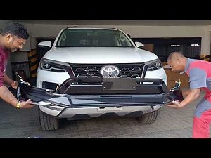 How to Install kit in Old Fortuner 🤔?? #fortuner #fortunermodification #accessoriesinfo #accessories