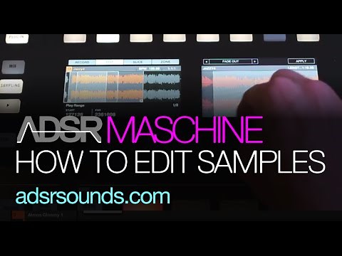 Maschine Studio tutorials - How to Edit Samples On Maschine Hardware