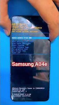 Samsung A04e Hard Reset | Pattern Unlock 🔓| Password Remove | Factory Reset