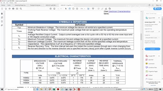 1、使用数据手册建立二极管模型
