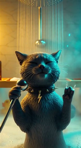 This Cat’s Shower Performance Has 10M Views… And It’s Not Even Real?!”