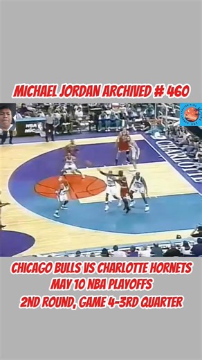 Michael Jordan archived # 460, may 10, 1998 nba Playoffs, 2nd round, game 4-3rd quarter, chicago bulls vs charlotte hornets... #NBA #ccto #virals #archives #michaeljordan #september2025 | Adarlo Menchero