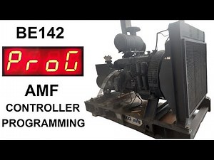 How to program Be142 AMF Controller Tutorial Video