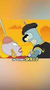 Bander discovered a beautiful female robot. #anime #animerecap #futurama
