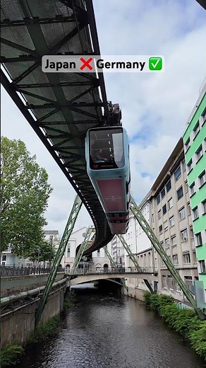 🚝 This Train Doesn’t Touch the Ground 😱 | Germany’s Hanging Train 🇩🇪
