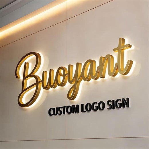 Premium Custom Logo Sign for Business | LED Backlit 3D Sign | Illuminated Acrylic Sign | Company Office Wall Sign | Cafe Storefront Signage - Etsy