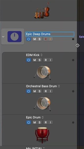Logic Pro - Track Stack Power Drums #logicpro