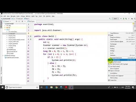 Bài tập Java - Bài 1.12: Tìm N số fibonacci đầu tiên