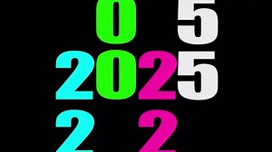 Multicolor Text 2025 Counting Animation 2025 Stock Footage Video (100% Royalty-free) 3646426387 | Shutterstock