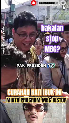 IBU IBU INI MINTA PROGRAM MBG DI STOP SAMA PAK PURBAYA KEMENKEU