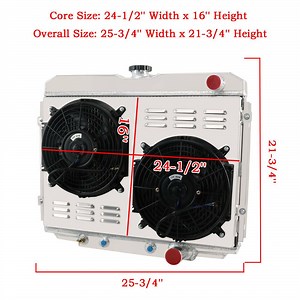 [Hot Item] 3 Row Radiator Shroud Fan Relay Fit 1967-1970&69 Ford Mustang/Mercury Cougar V8