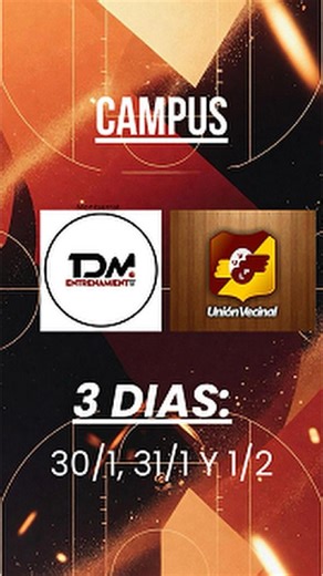 TDM Entrenamientos on Instagram: "🏀 ¡INSCRIPCIONES ABIERTAS: CAMPUS DE VERANO TDM! 🏀 ¿Estás listo para vivir la experiencia de entrenamiento más intensa de la región? Volvemos con todo para transformar tu juego en 3 días de inmersión total. 🚀 📍 Dónde: Club Unión Vecinal. 📅 Cuándo: 30/01, 31/01 y 01/02. 🔥 ¿POR QUÉ NO TE LO PODÉS PERDER? No es solo un campus, es un salto de nivel con un staff de elite: • Martín “Polo” López: Desde Córdoba, el especialista en técnica individual de tiro que tr